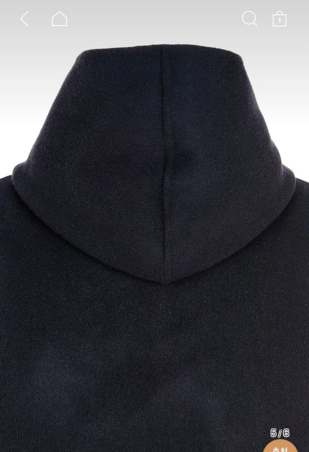 ILAIL 하프코트 S 블랙 상품이미지5