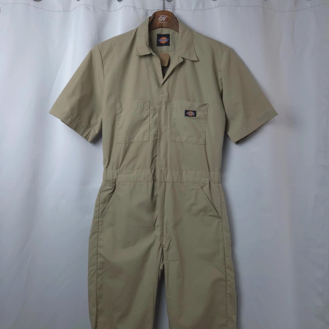 남S-M 디키즈 반팔 점프 수트 베이지 상품이미지1