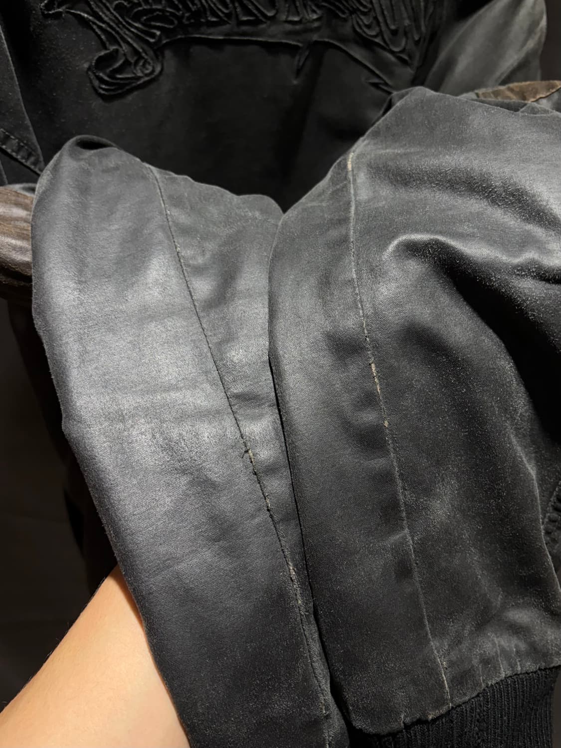 XL D&G 돌체앤가바나 절개 워싱 레더자켓 상품이미지10