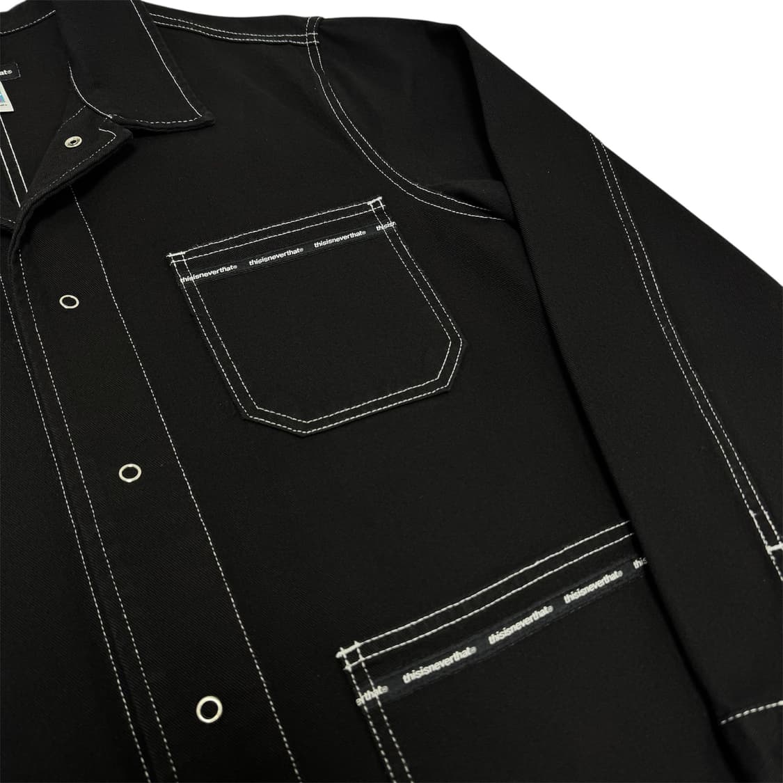 디스이즈네버댓 스티치 워크 자켓 블랙 M 상품이미지4