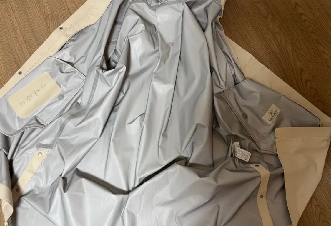 미착용 코오롱 23 웨더코트 롱코트 크림 베이지 프리여성95 정가39만 상품이미지8