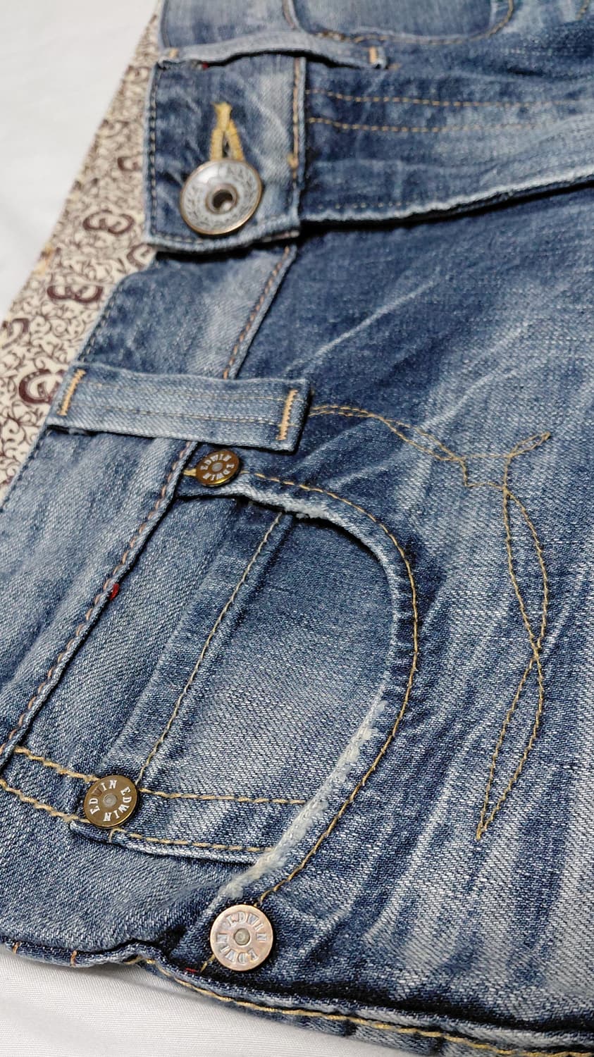 [L/32추천] 에드윈(EDWIN) 503 블루트립 커스텀 데님 팬츠 상품이미지4