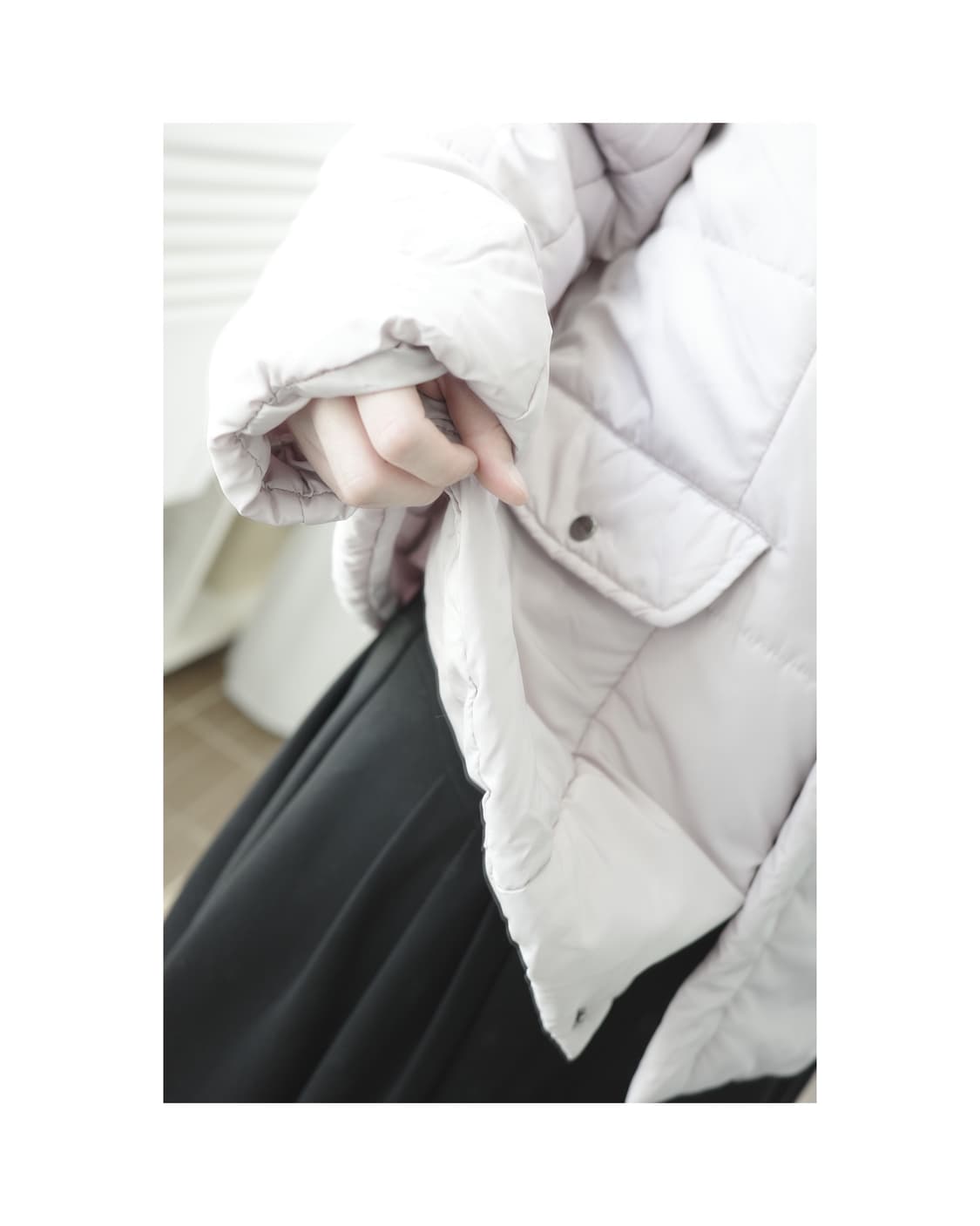 Theoria light lavender padded jacket 상품이미지7