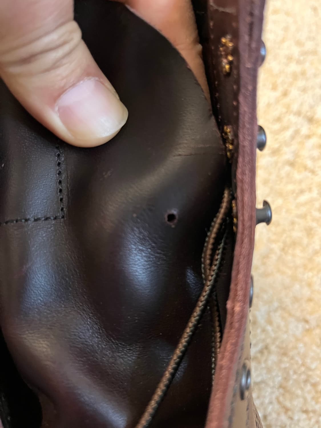 [미사용새상품] 레드윙 벡맨 9419 블랙 체리 9팩토리 세컨드 상품이미지8