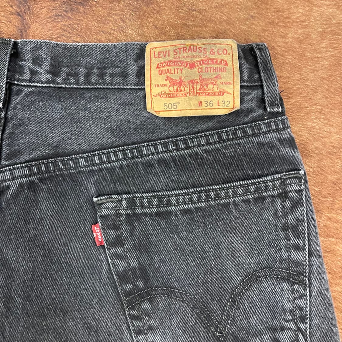 00's Levi's 505 블랙 w36l32 상품이미지9