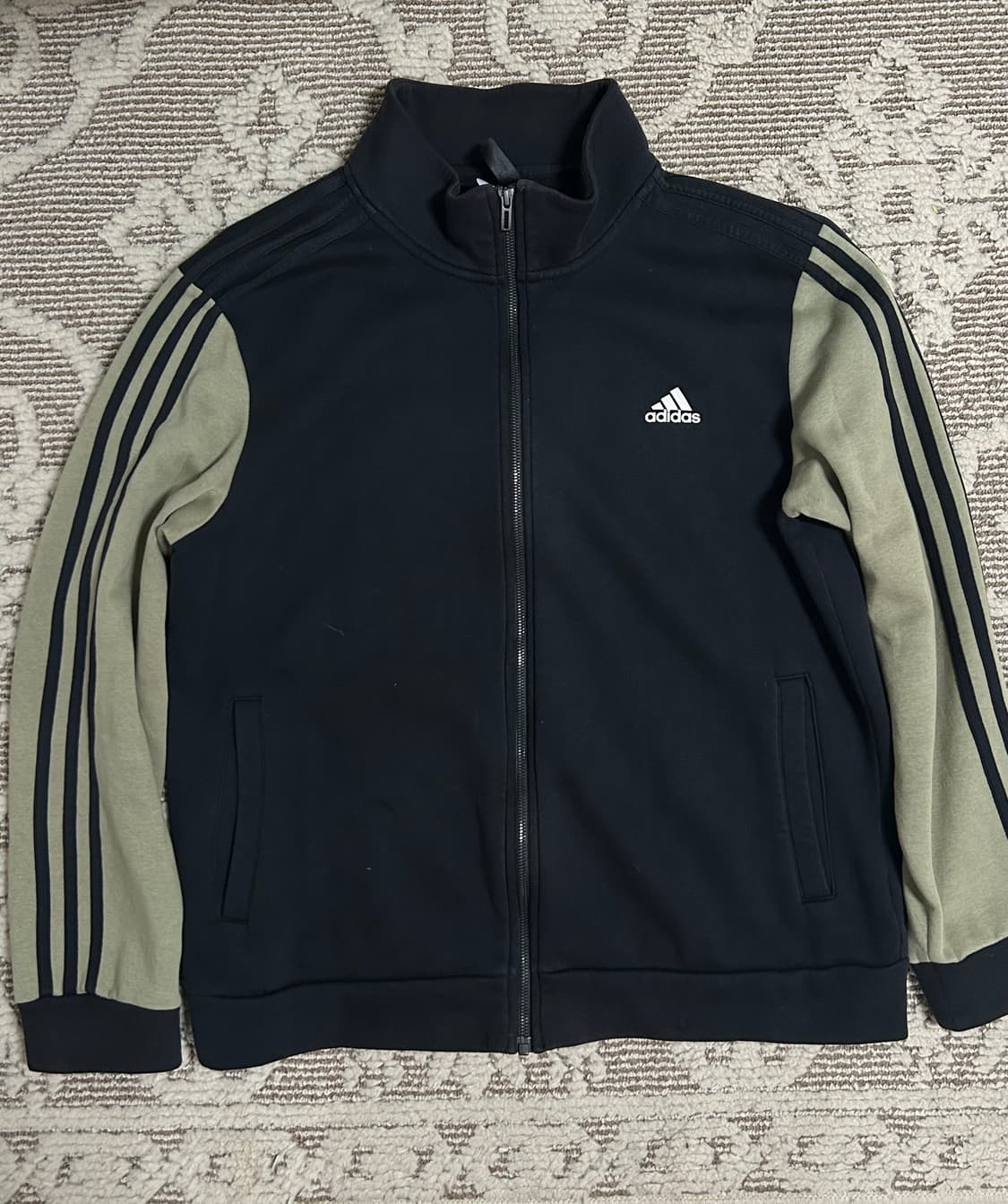 희귀매물 아디다스 카키배색 면 트랙탑 져지 상품이미지1