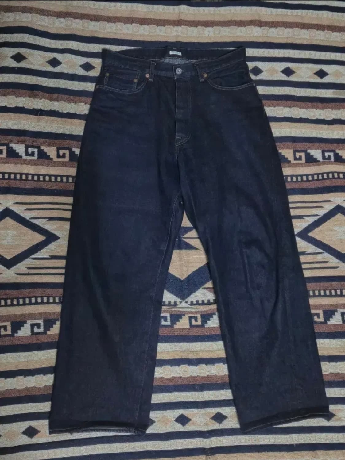 [2]피그벨 301 클래식 진 와이드 인디고 상품이미지1