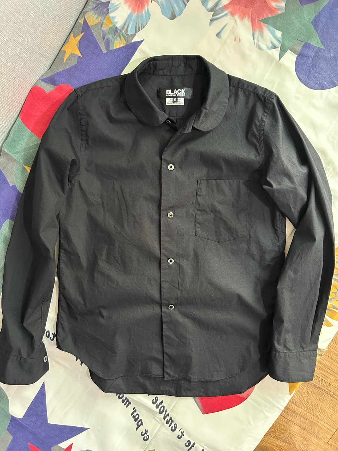 꼼데가르송 블랙 셔츠 S 상품이미지2