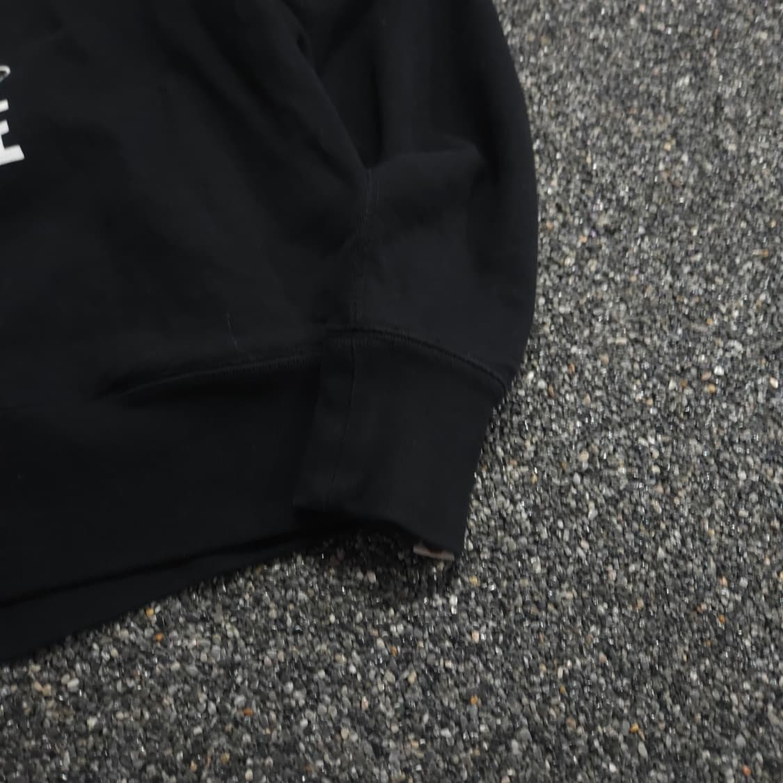 베이프 사루 빅로고 블랙 후드 티셔츠 (L) 상품이미지4