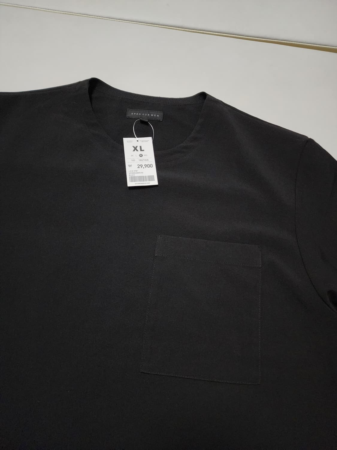 스파오반팔셋업블랙세트 상품이미지2