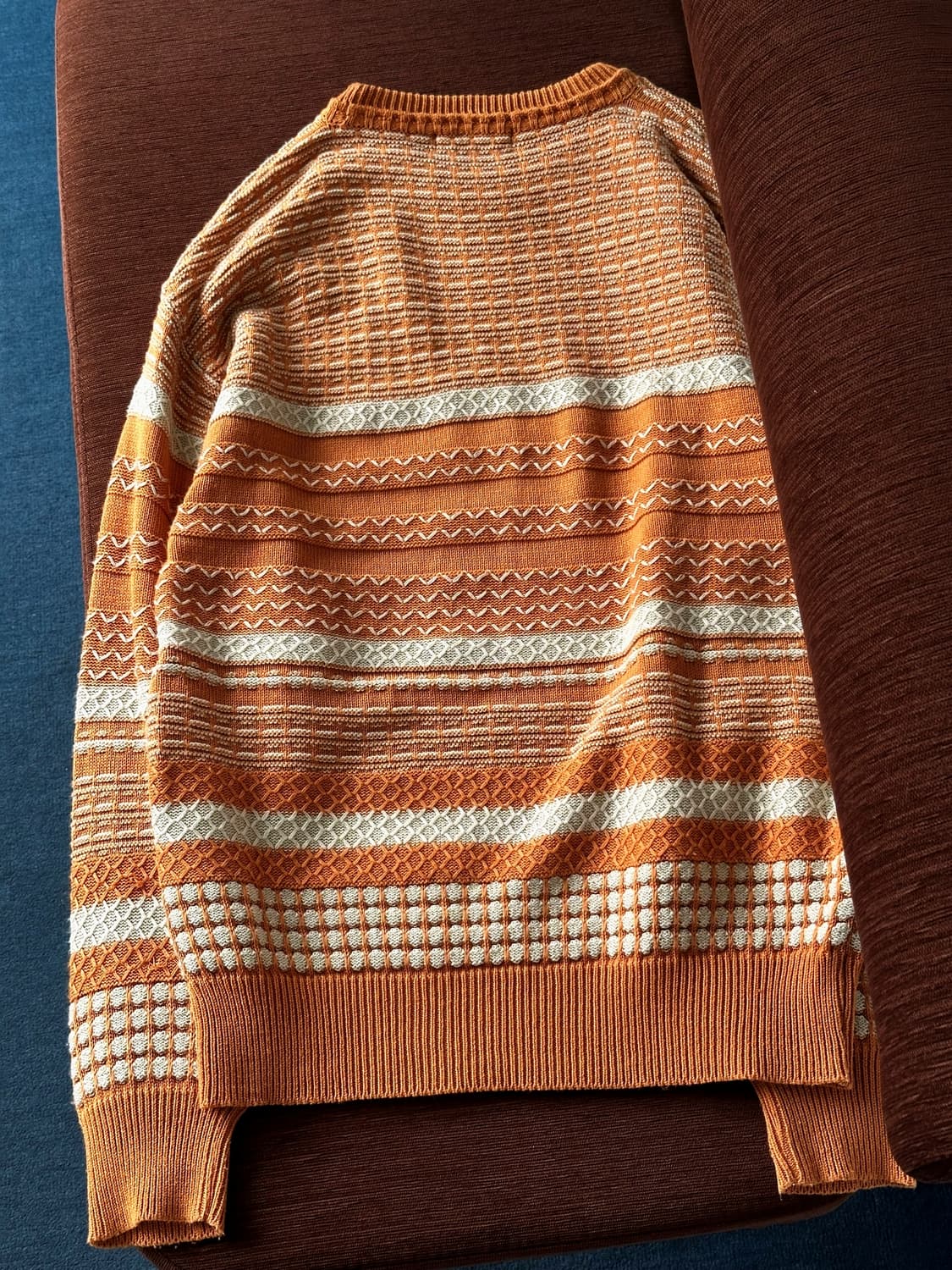 Multi patterned stitch crew neck knit 상품이미지9