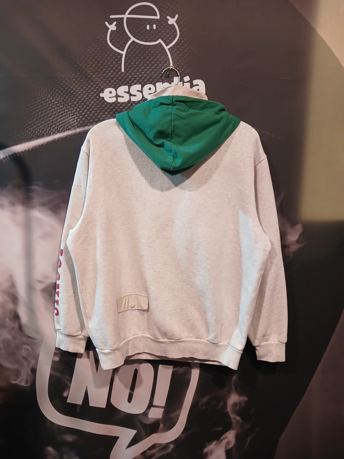 지프 우븐 컬러 배색 기모 후드 아노락 상품이미지2