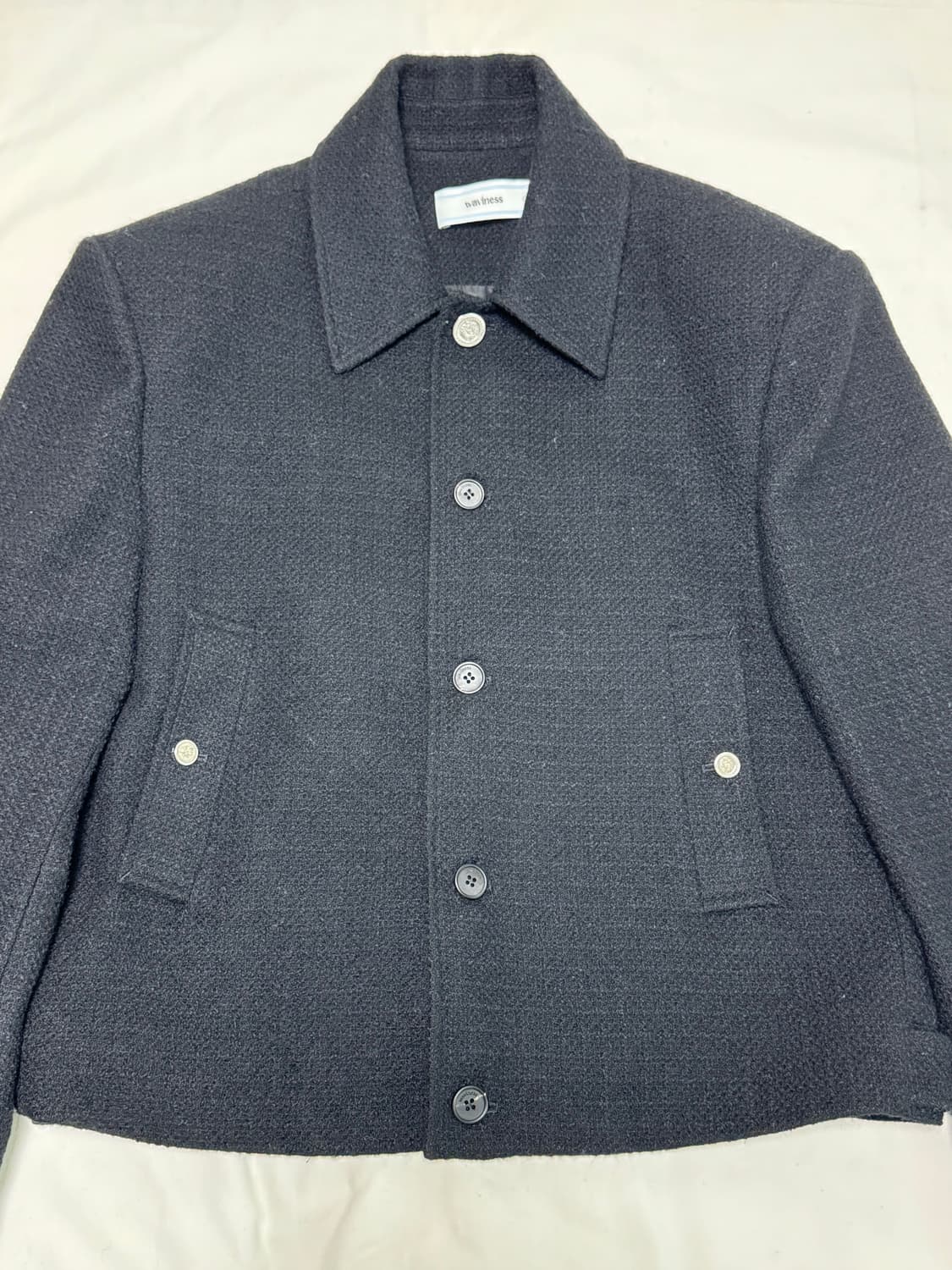 웨이비니스 / 이카로 트위드 자켓 (제트 블랙) / 1 상품이미지2