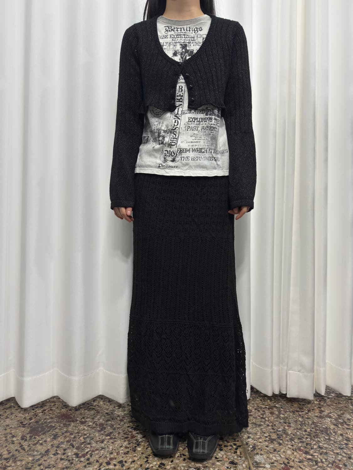 knit long skirt 상품이미지2
