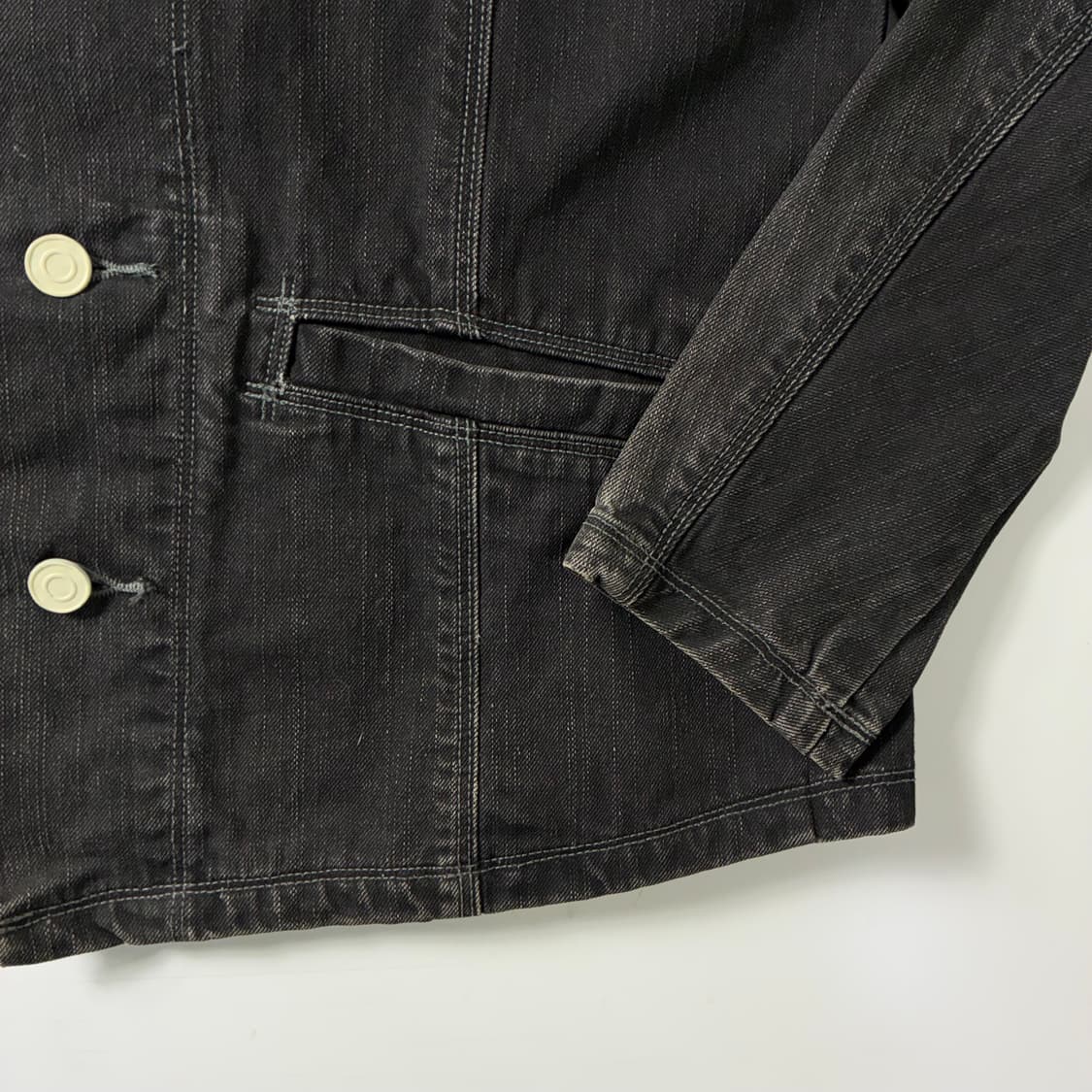 Levi's  리바이스 엔지니어드진 본패치 흑청 데님 자켓  상품이미지5