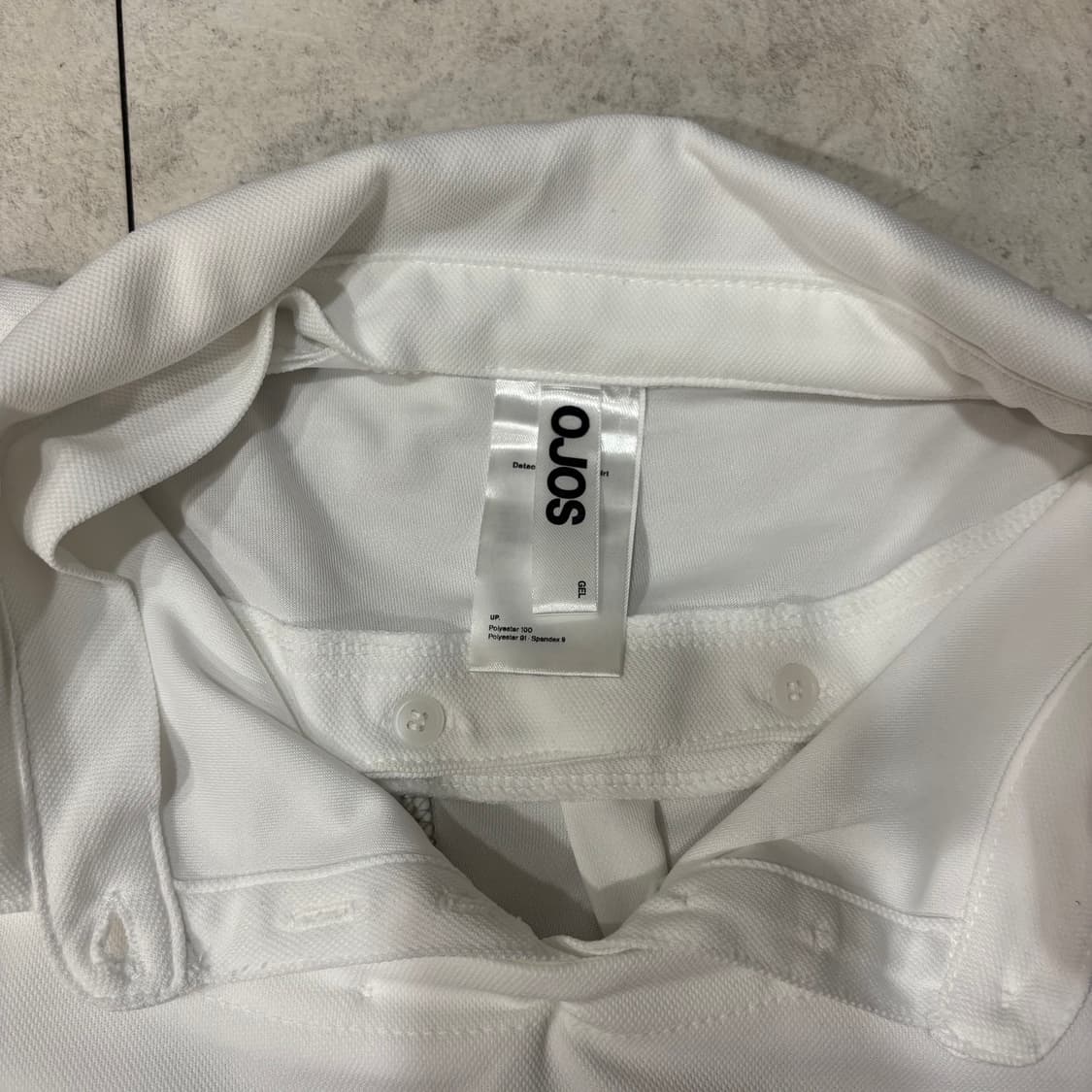오호스) Detachable Collar T-shirt Off White 상품이미지8