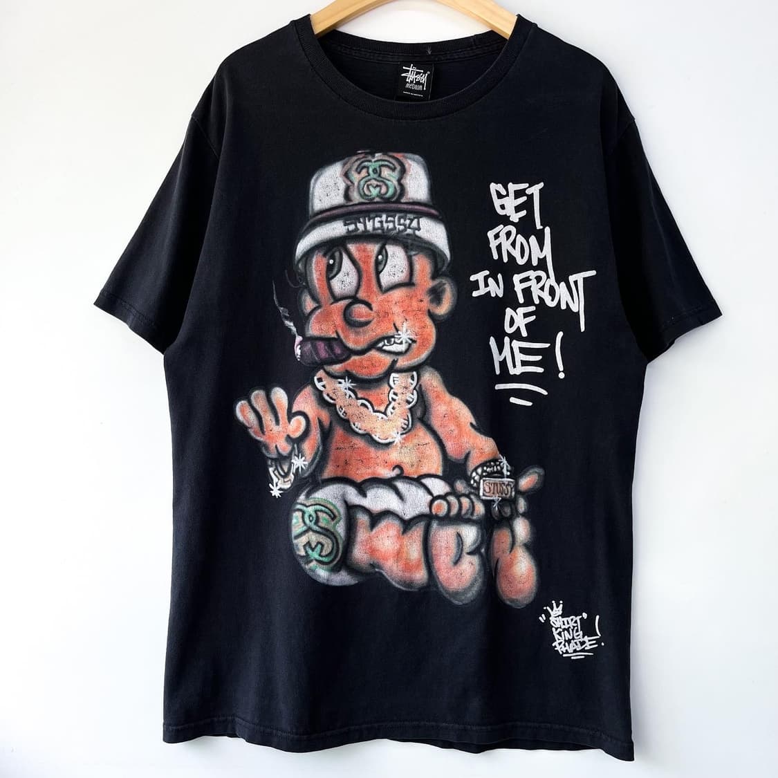 스투시 x 킹 파드 에어 브러시 베이비 티셔츠 상품이미지3