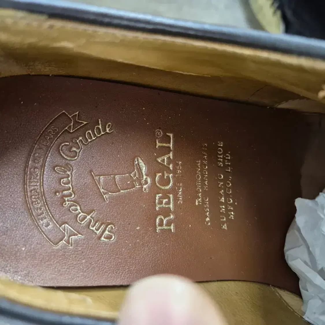 리갈 윙팁 브라운 남성 구두 255 상품이미지9