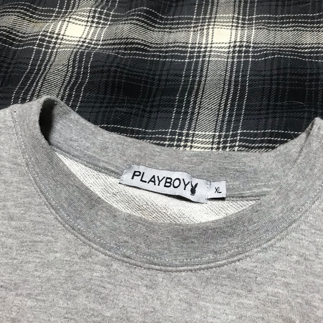 재팬 플레이 보이 나염 나일론 패치 오버핏 스웻셔츠 상품이미지4