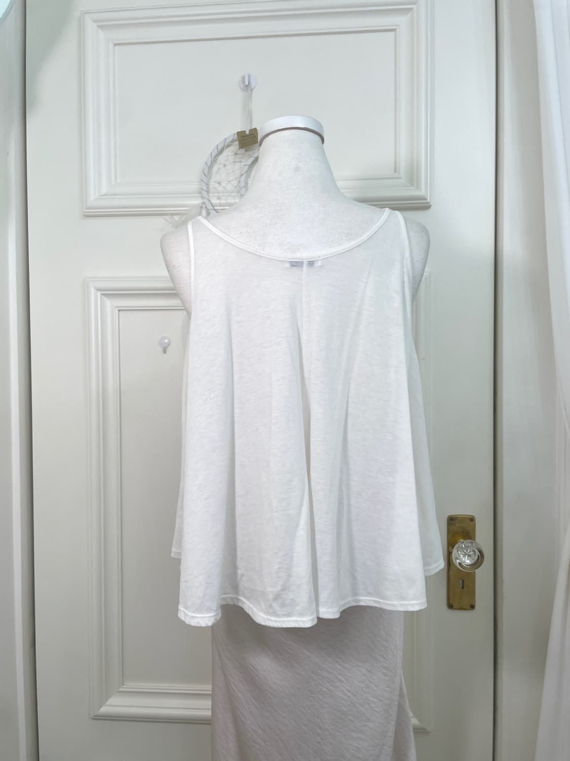 gray stripe shirring summer top&cotton l 상품이미지10