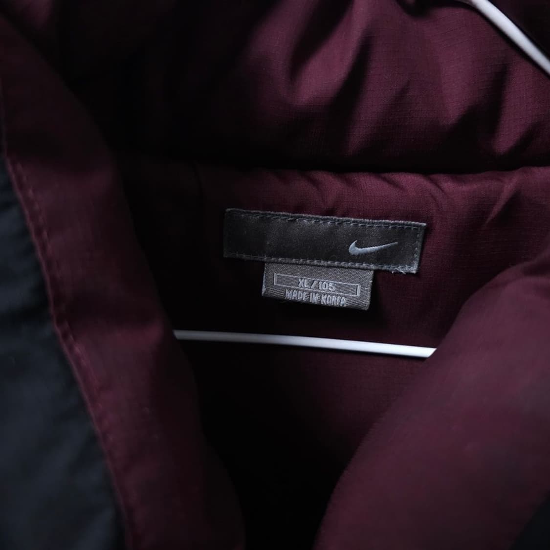 나이키 뉴챔프 안감 버건디 패딩 XL 상품이미지3