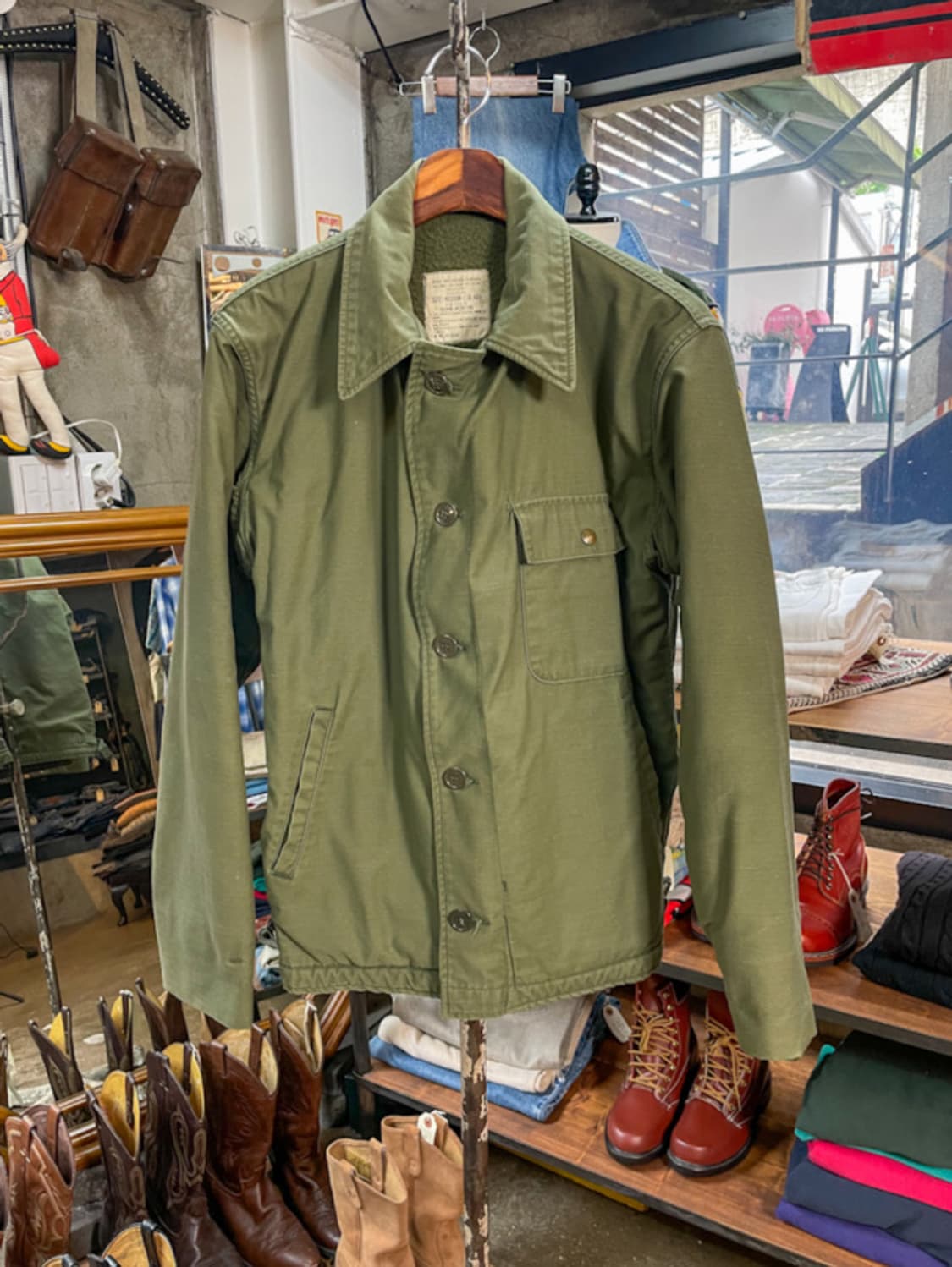 70'S US NAVY A-2 DECK JACKET(M) 상품이미지1