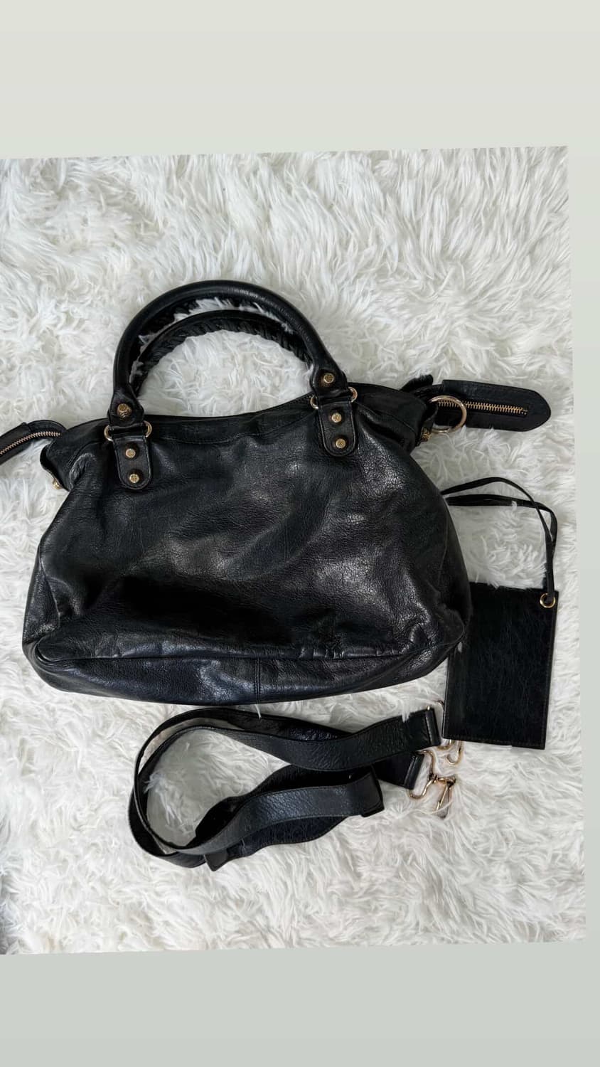 발렌시아가 모터백 블랙 정품 상품이미지2