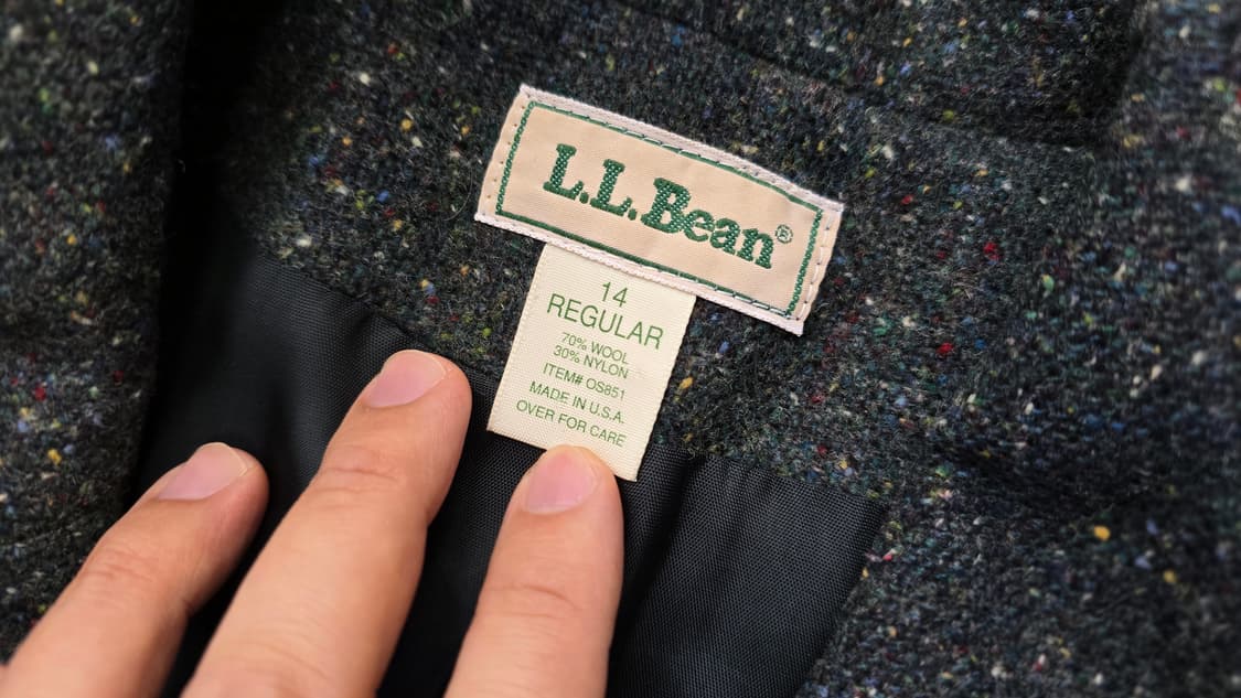 L.L.Bean 엘엘빈 울 헌팅 자켓 USA 상품이미지6