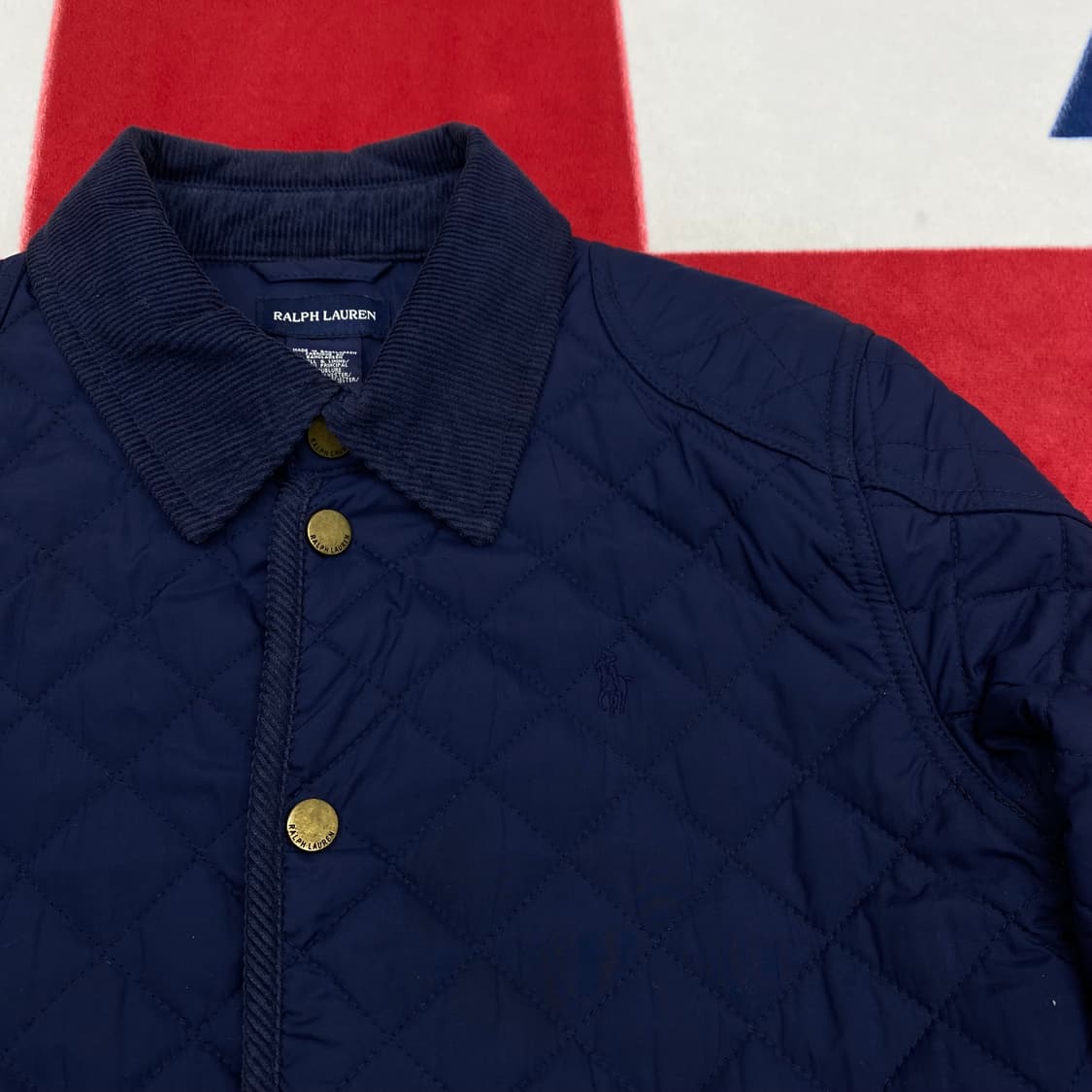 폴로 퀼팅자켓 실측 여성44 상품이미지4