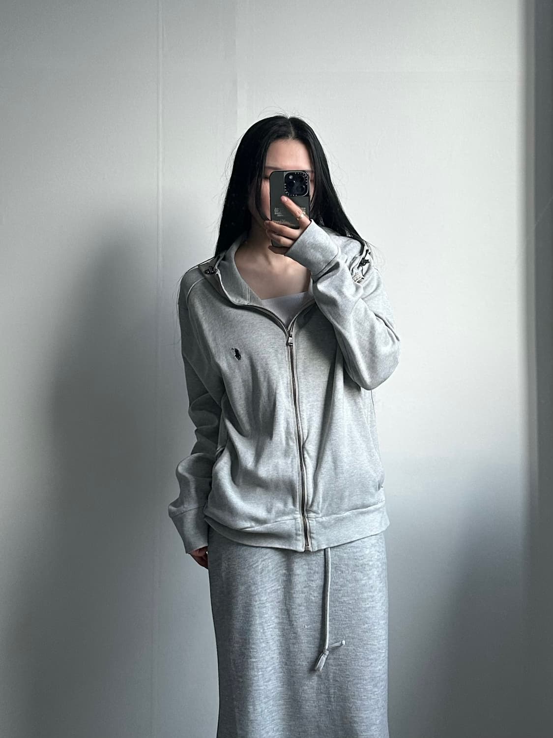 폴로 랄프로렌 신형 포니 그레이 후드집업 자켓 상품이미지1