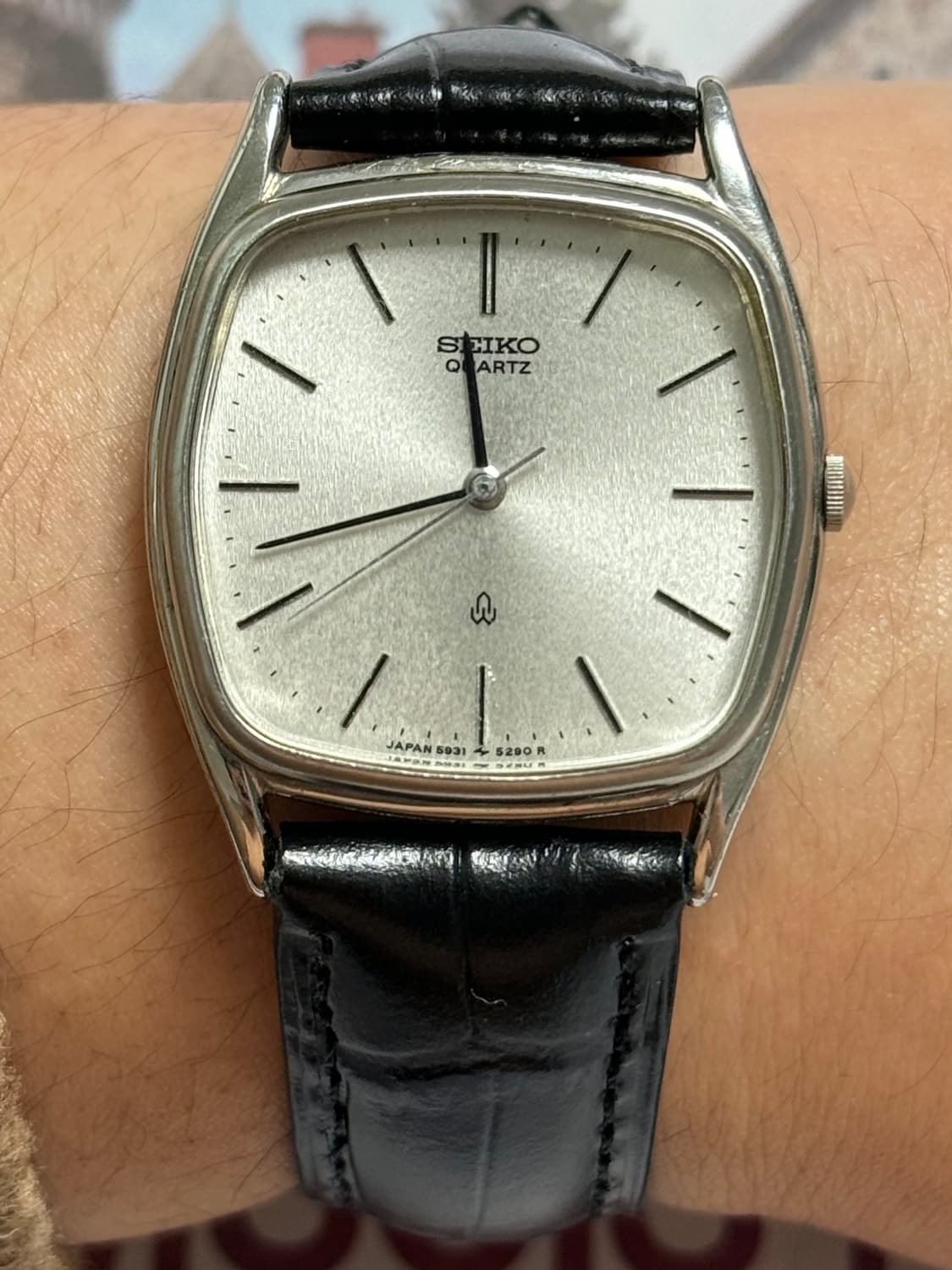 Seiko 세이코 쿼츠 스퀘어 서리발 다이얼 1980 상품이미지9