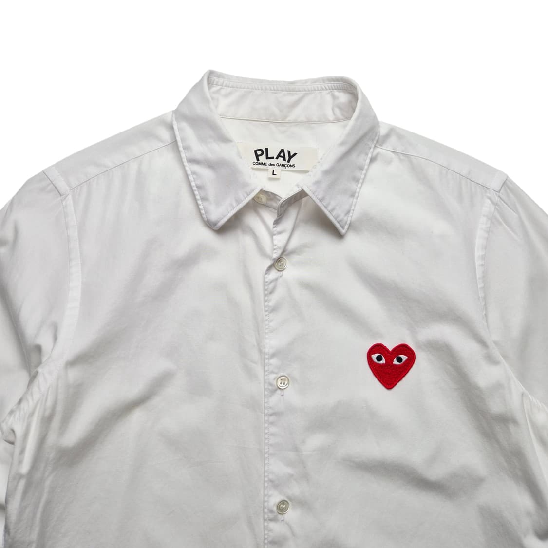 [L] 꼼데가르송 여성 화이트 셔츠 상품이미지2