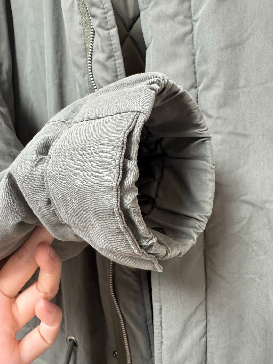 웬즈데이오아시스 M-65 피쉬테일 야상 패딩 코트 M 상품이미지4