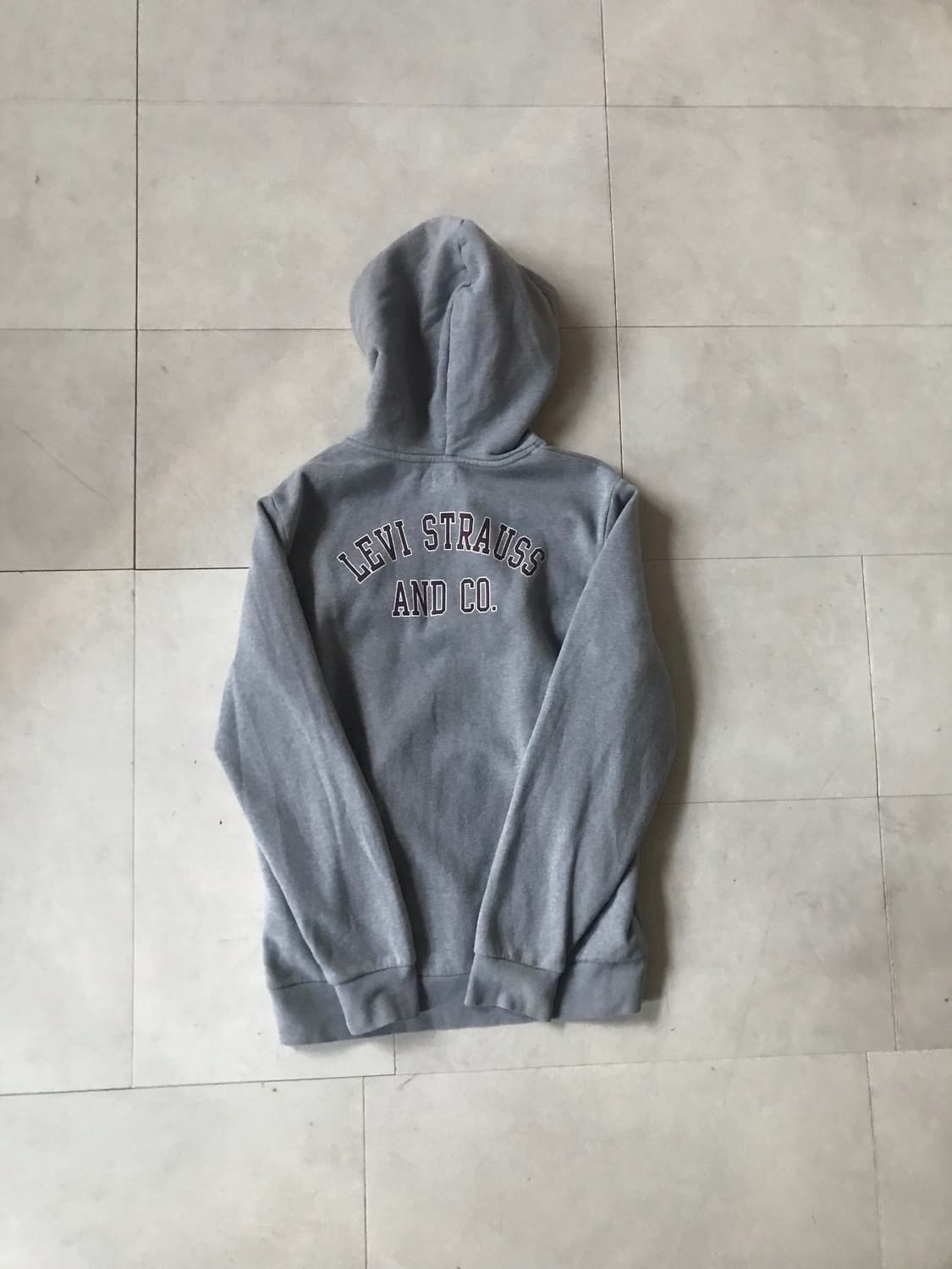 리바이스 그레이 빅로고 후드집업 상품이미지7