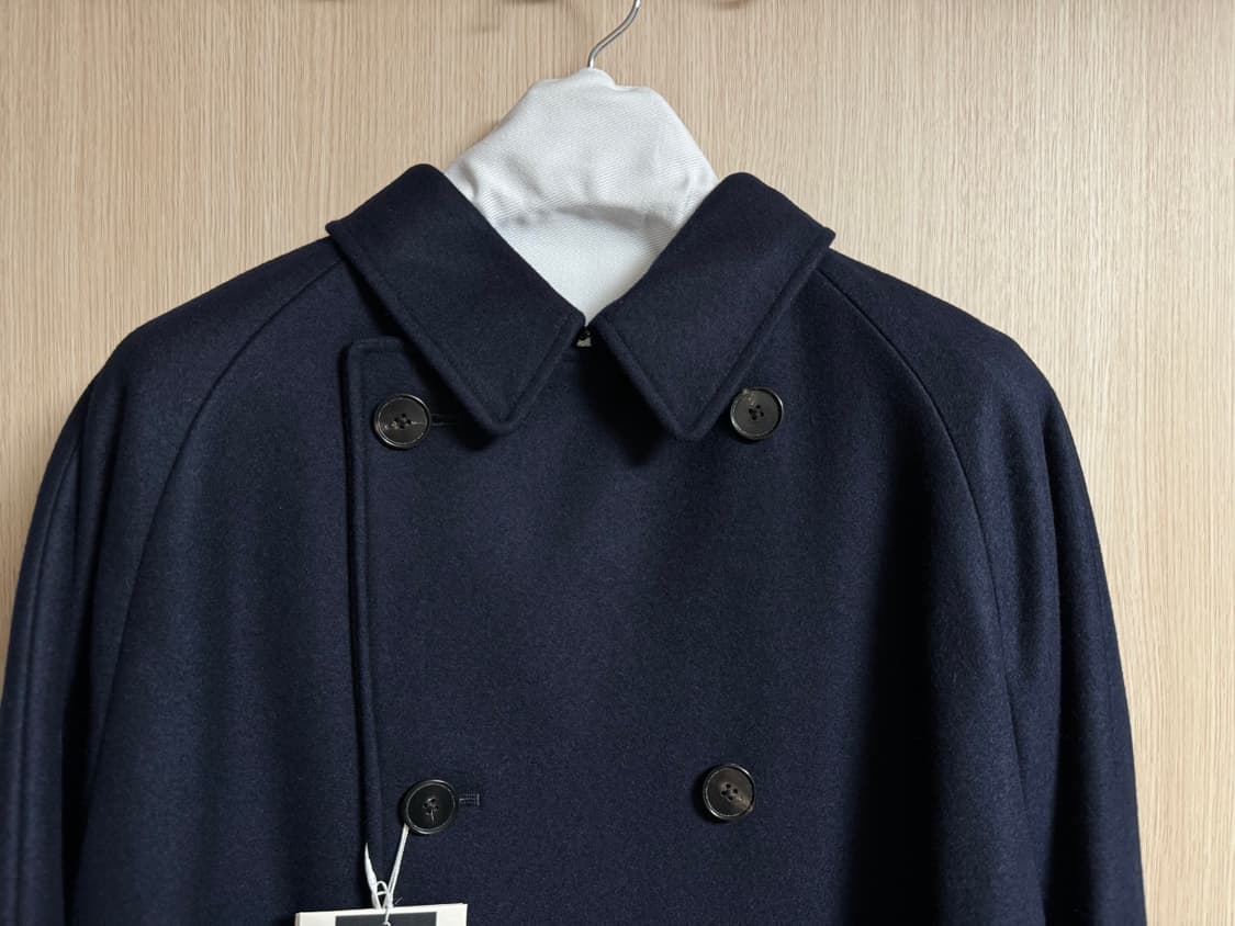 코히어런스 포우포우 멜튼울 네이비 M사이즈 판매 상품이미지2