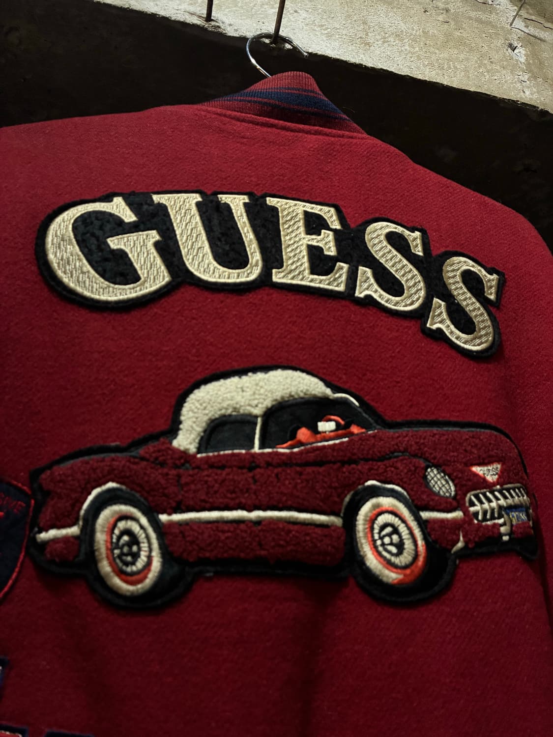 90s Guess 게스 패치워크 바시티  상품이미지7