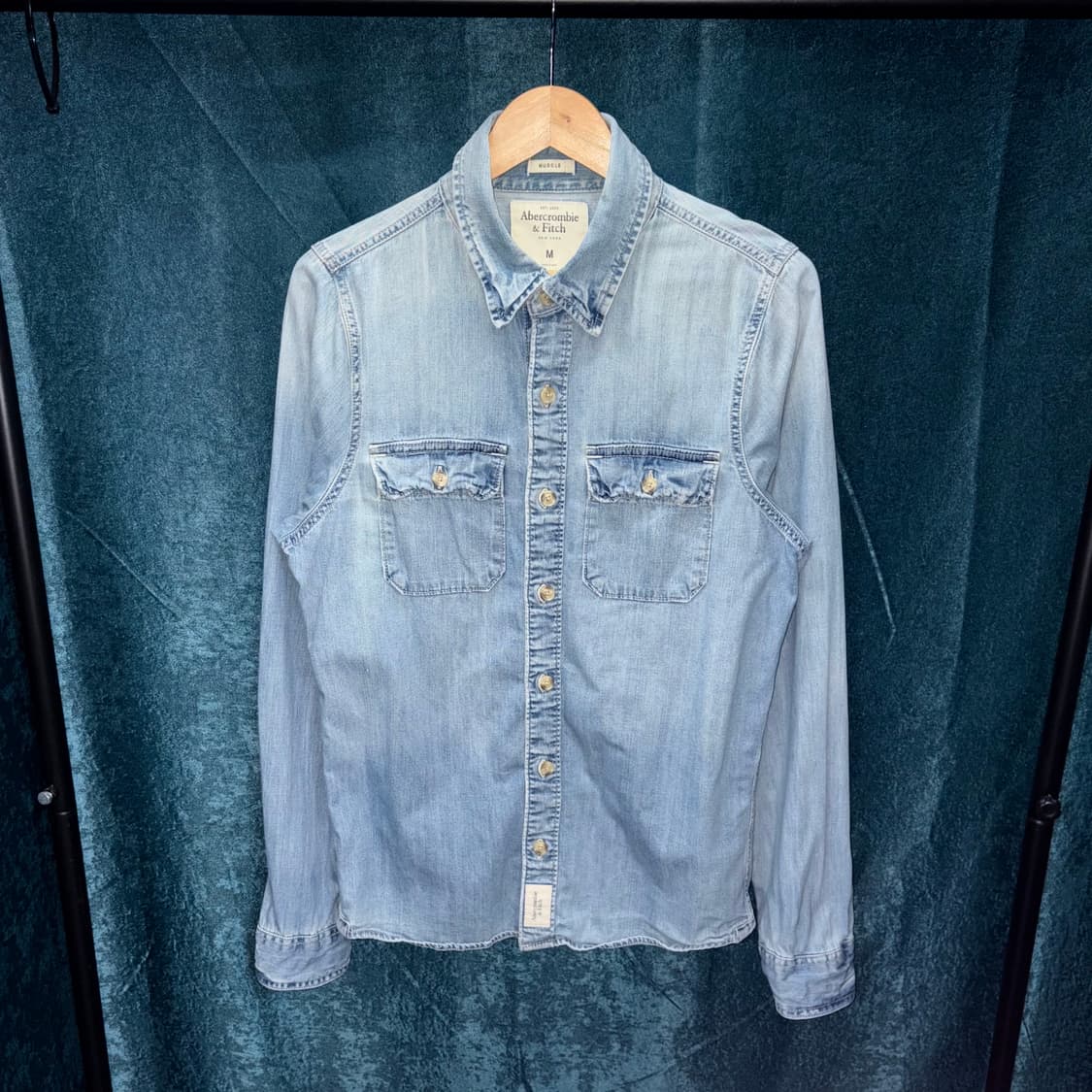 (M) 아베크롬비 연청 데님 셔츠 상품이미지1