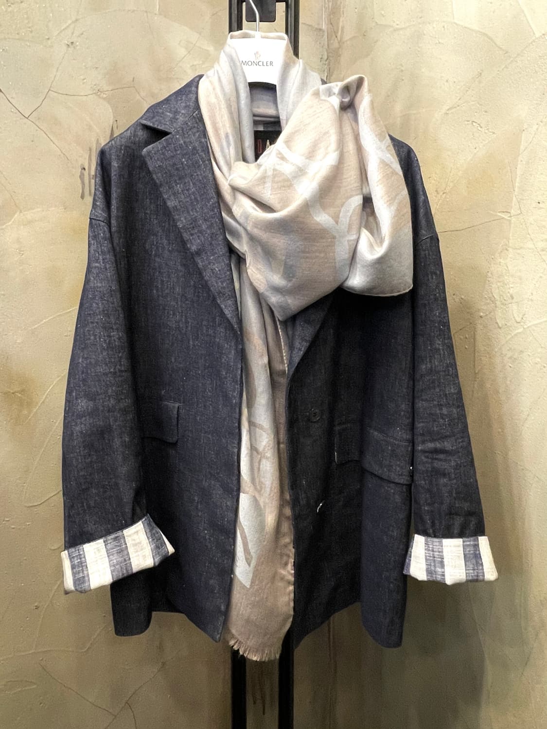 로에베 실크 캐시미어  숄, 스카프 75cmX205 상품이미지6