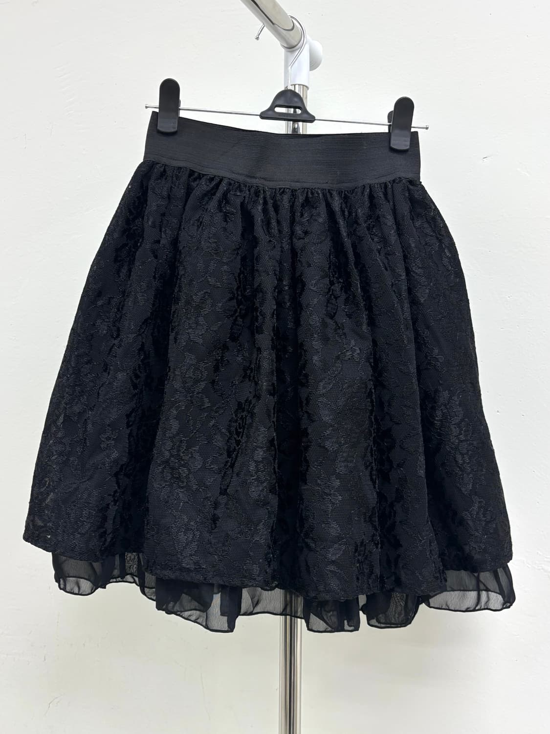 빈티지 블랙 샤 스커트 상품이미지5