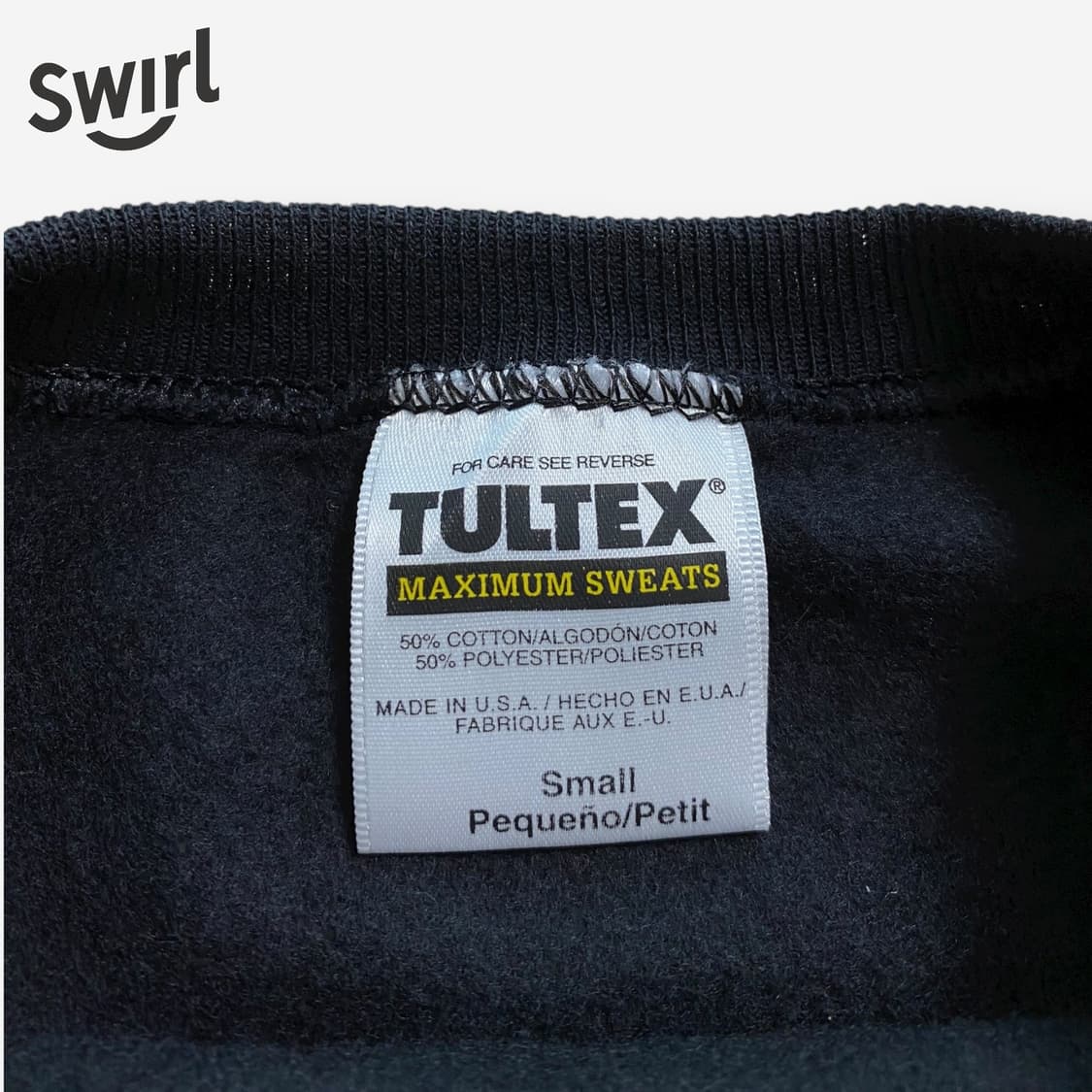 🌊90s Tultex deadstock black sweatshirts 상품이미지5