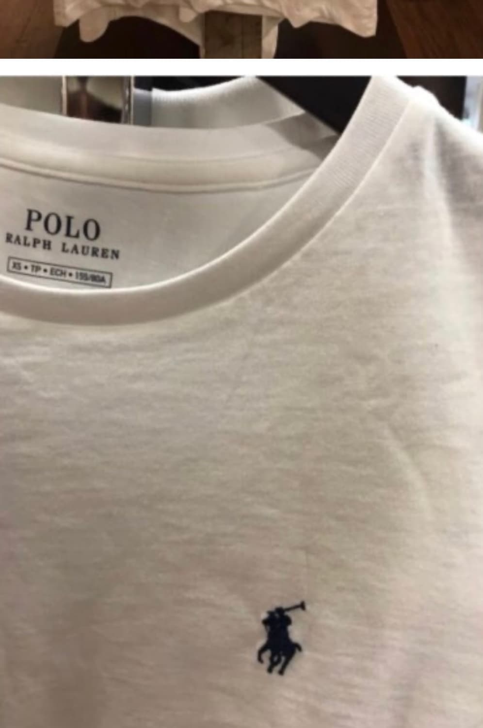 폴로 랄프로렌 기본 반팔 화이트 / L 상품이미지2