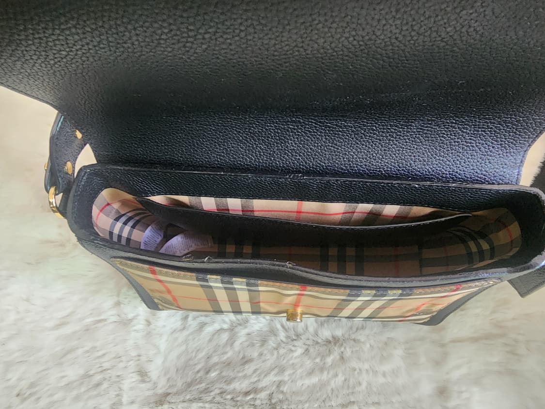 Burberry(버버리) 레더 빈티지 체크 노트 크로스바디백 상품이미지5