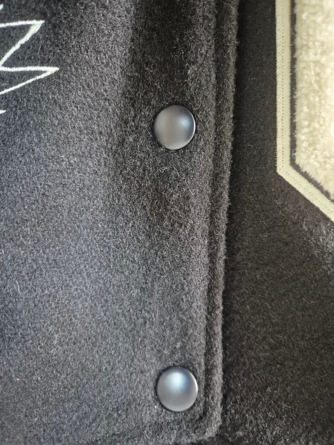 스투시 x 아워레가시 x 데님 티어스 TTL 바시티 자켓 블랙 S 상품이미지7