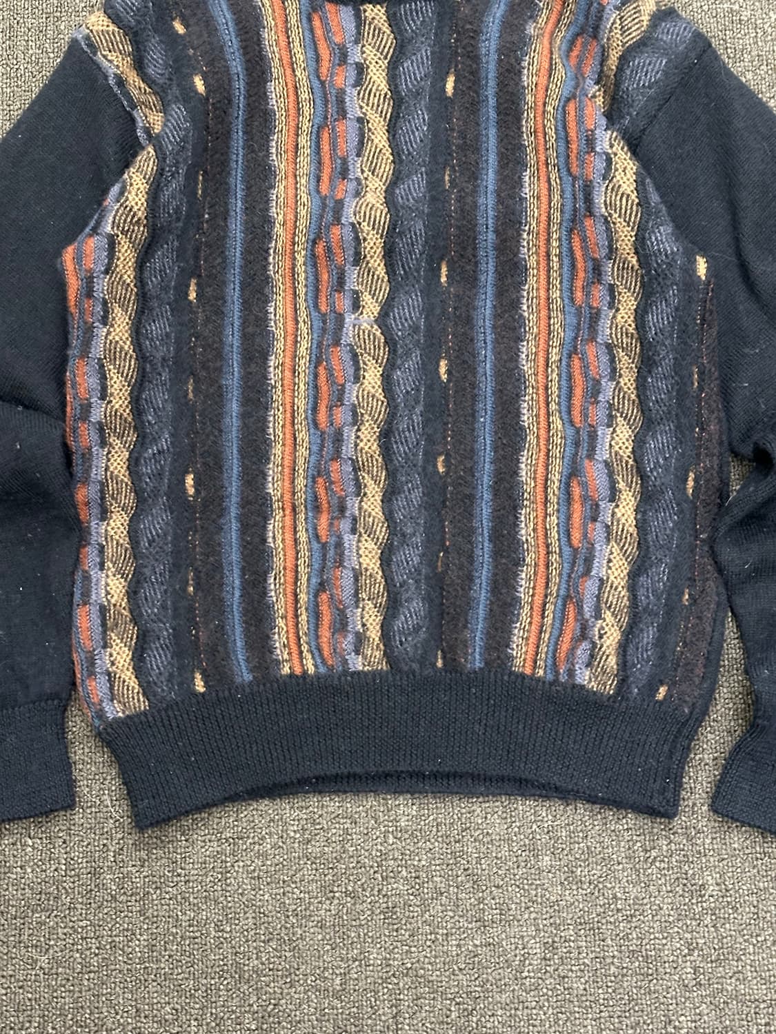 L)빈티지 Italy 울 케이블 니트 스웨터 상품이미지2