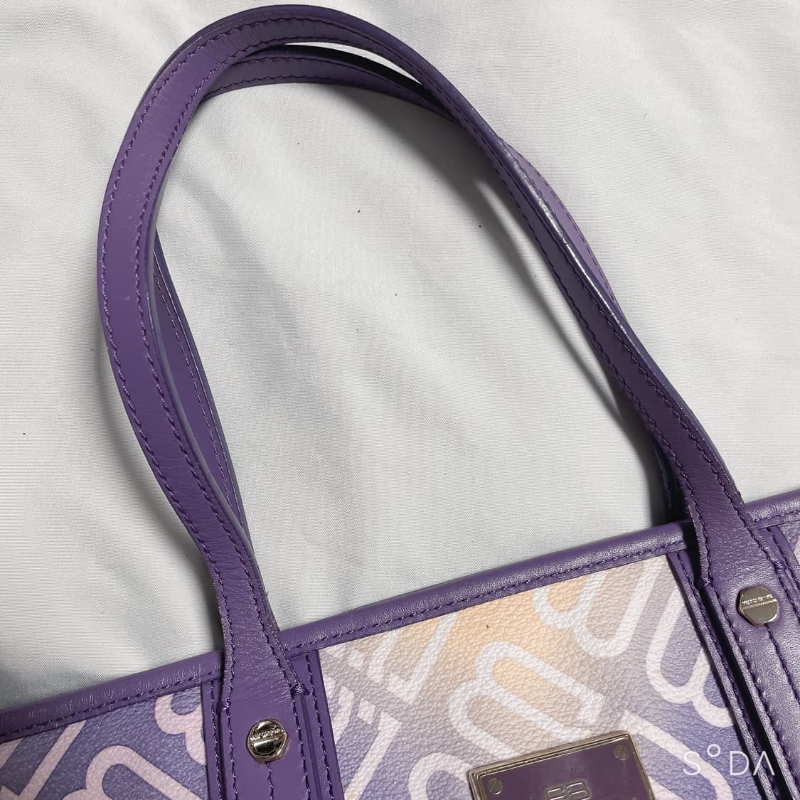 발렌시아가 BB로고   토트백 퍼플 상품이미지9