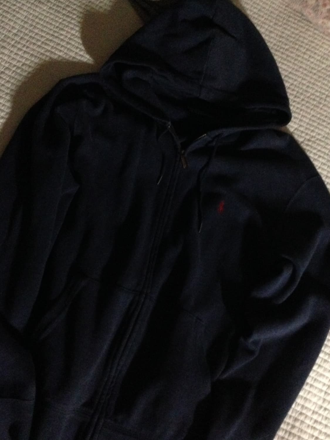 빈티지 폴로랄프로렌 네이비 블루 니트 후드집업 L 상품이미지2