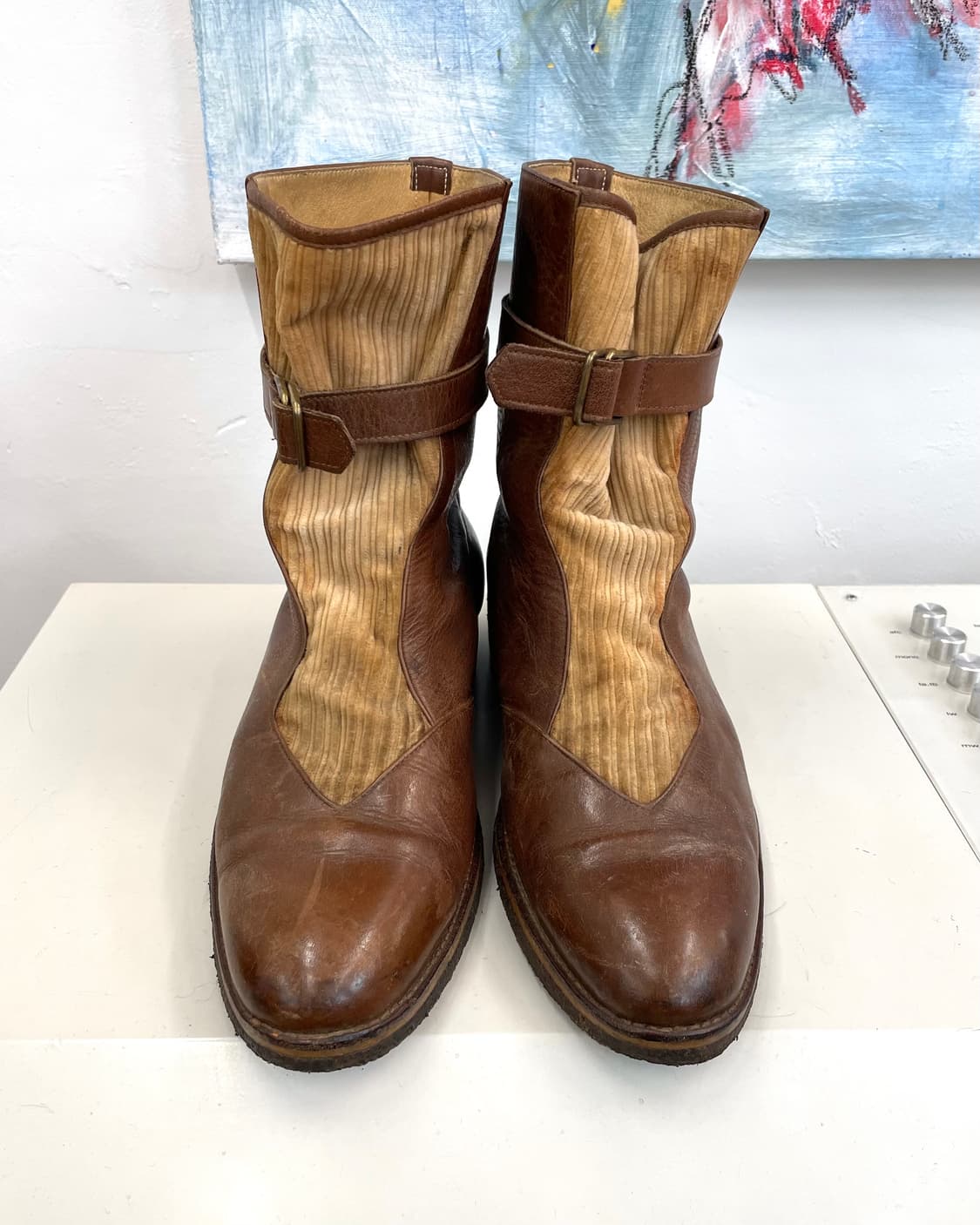 [265] Trojan 코듀로이 레더 부츠 상품이미지1