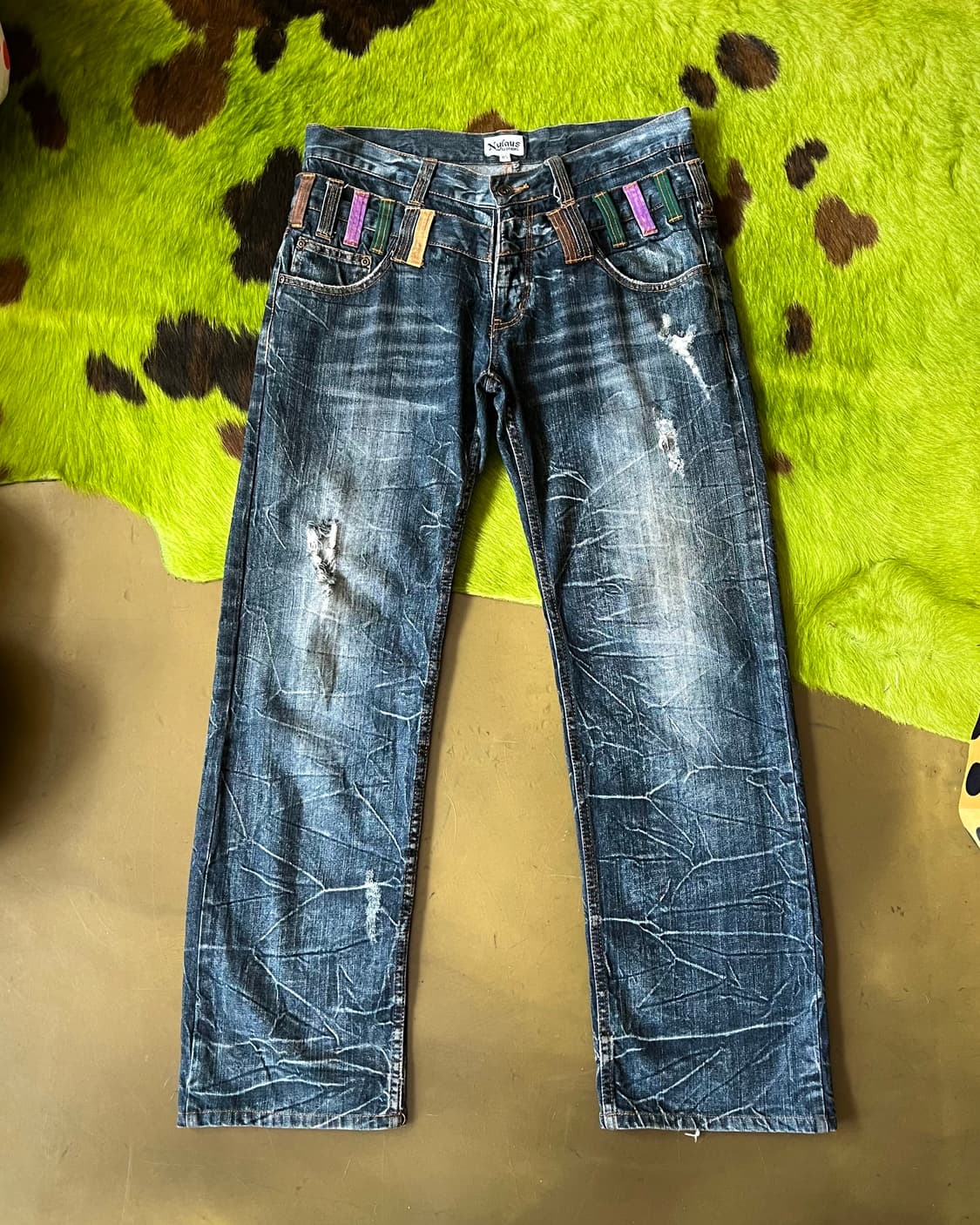 90-00s Nylaus Double Waist Denim Pants 상품이미지3