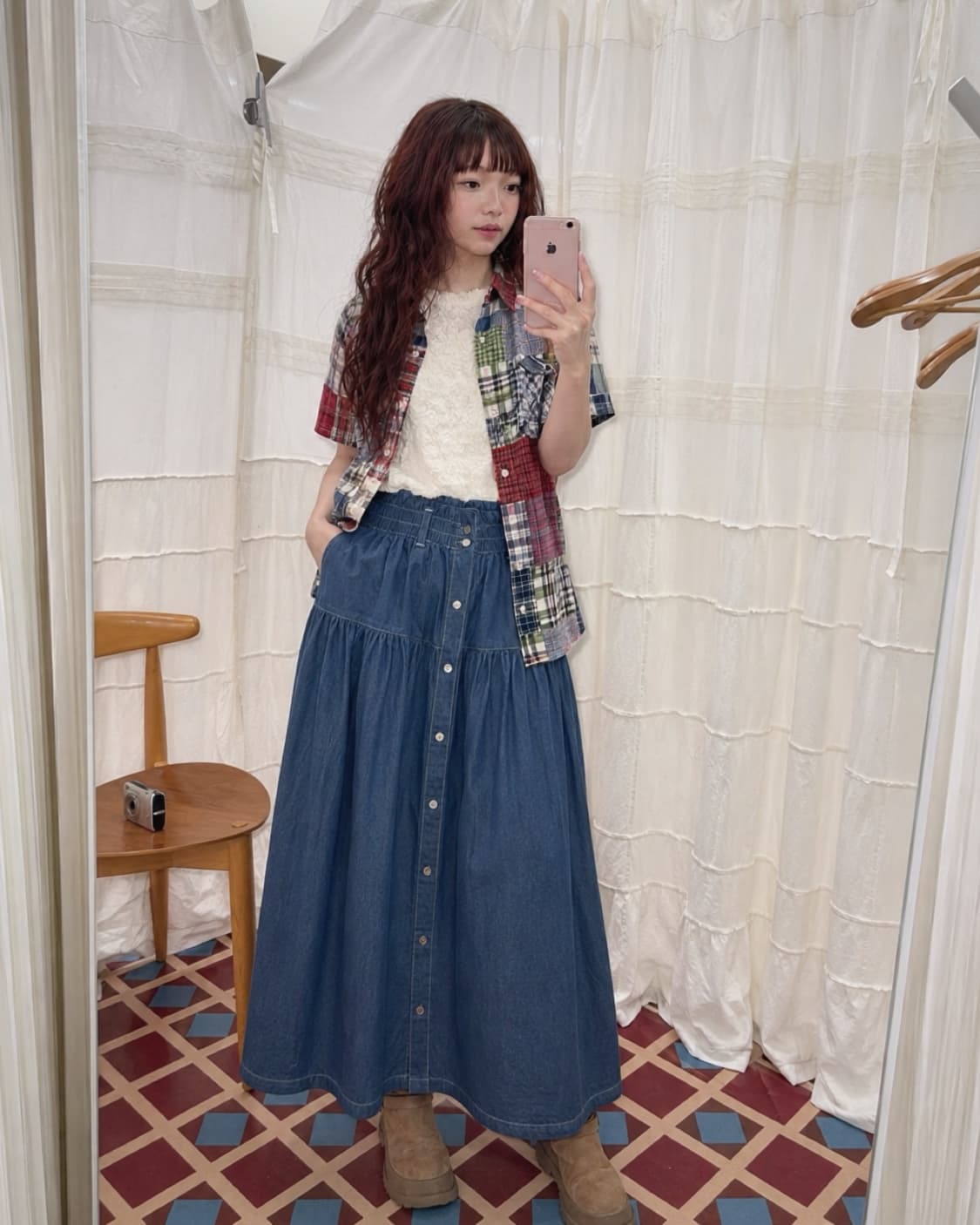 빈티지 패치 셔츠 코디 set 상품이미지2