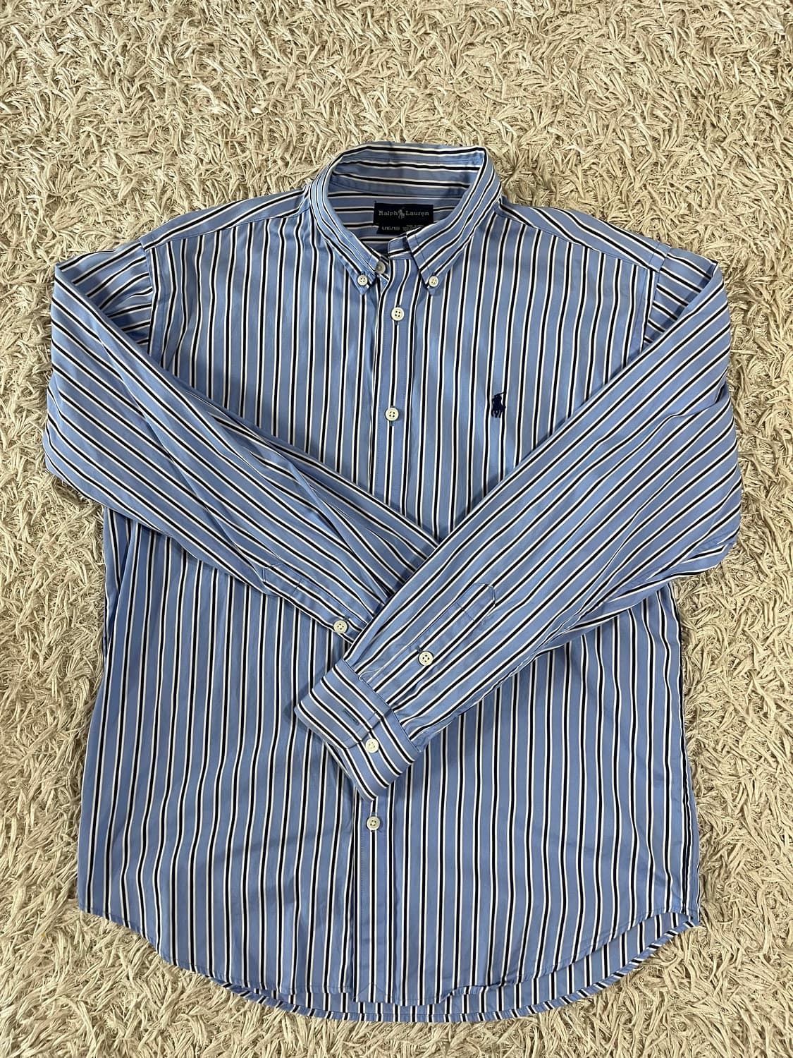 폴로 랄프로렌 스트라이프 셔츠 블루 상품이미지1